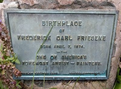 Birthplace of Frederick Carl Frieseke Marker image. Click for full size.
