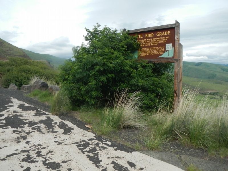 White Bird Grade Marker. Click for full size. White Bird Grade Marker image. Click for full size.