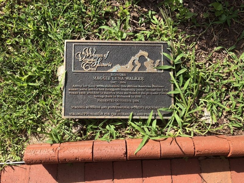 Maggie Lena Walker Marker. Click for full size. Maggie Lena Walker Marker image. Click for full size.