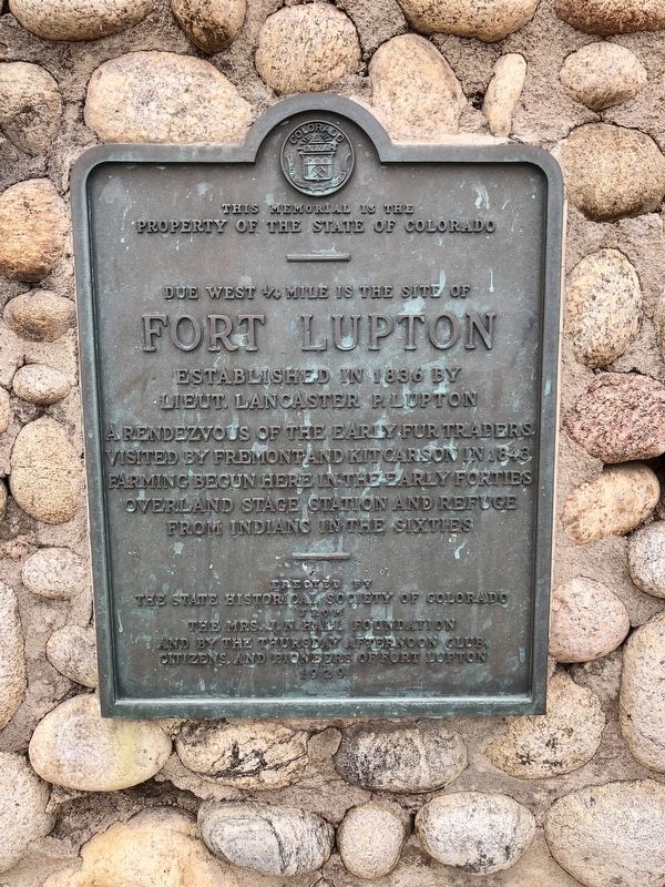 Fort Lupton Marker image. Click for full size.