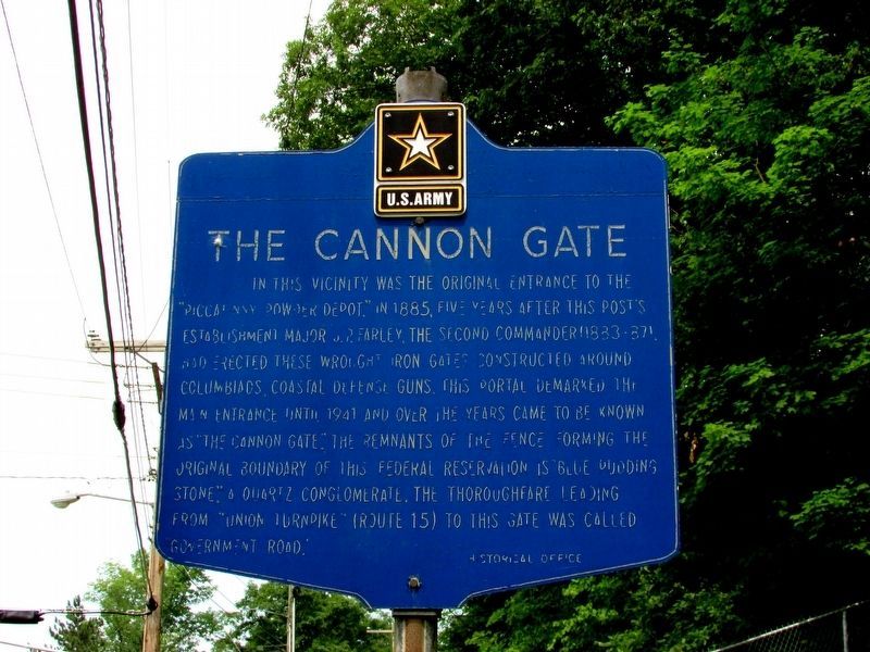 Restored Cannon Gate Marker image. Click for full size.