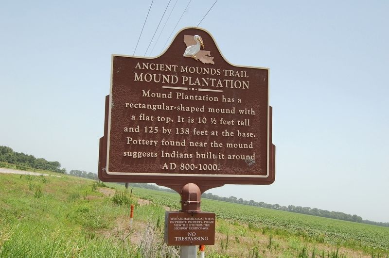 Mound Plantation Marker image. Click for full size.