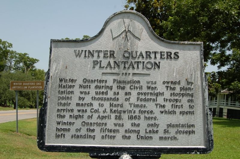 Winter Quarters Plantation Marker image. Click for full size.