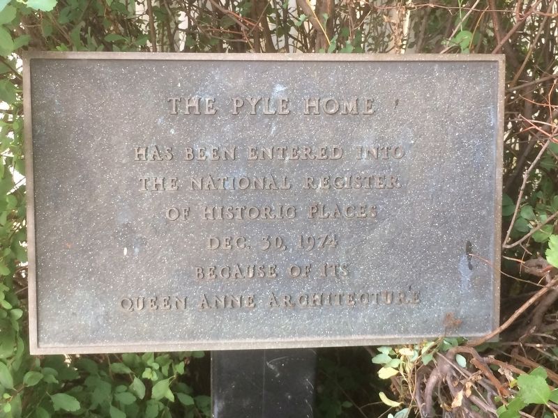 The Pyle Home Marker image. Click for full size.