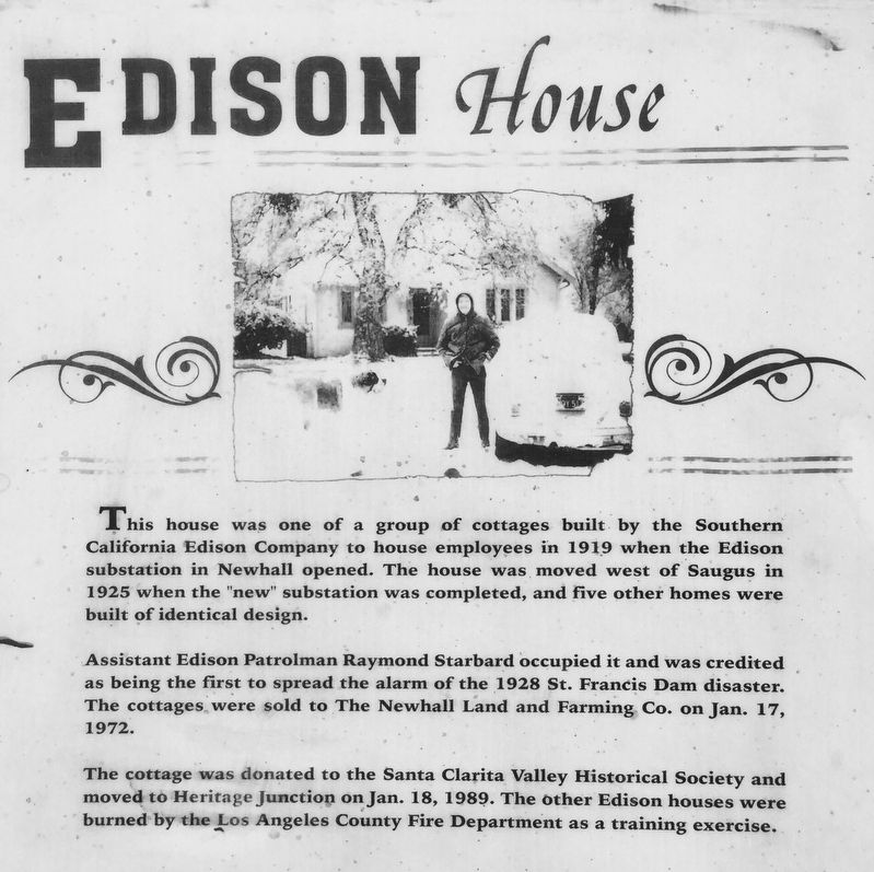 Edison House Marker image. Click for full size.