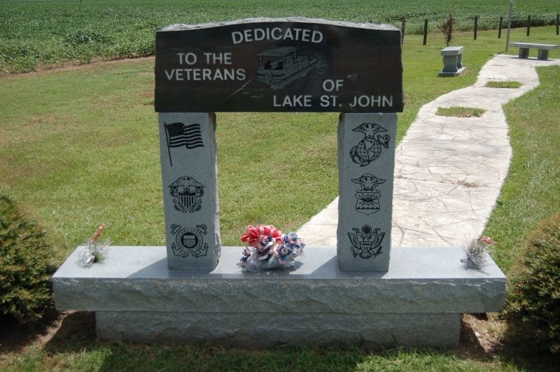 Veterans of Lake St. John Marker image. Click for full size.