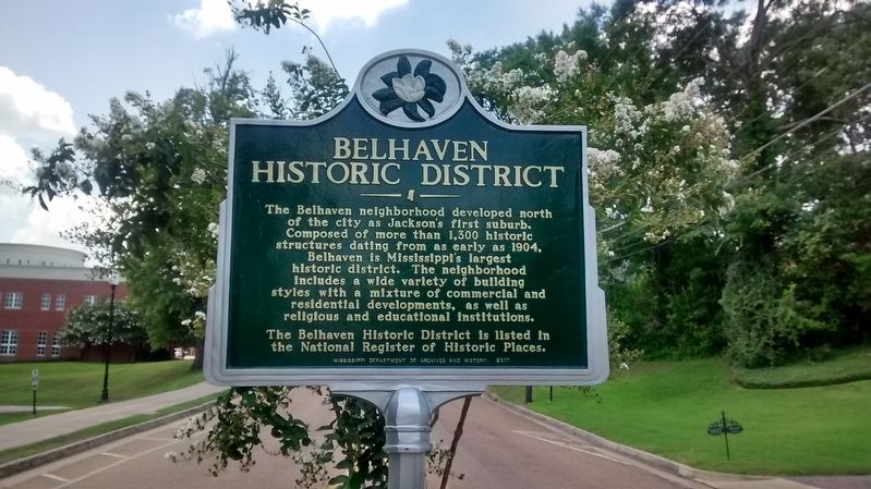 Belhaven Historic District Marker. Click for full size. Belhaven Historic District Marker image. Click for full size.