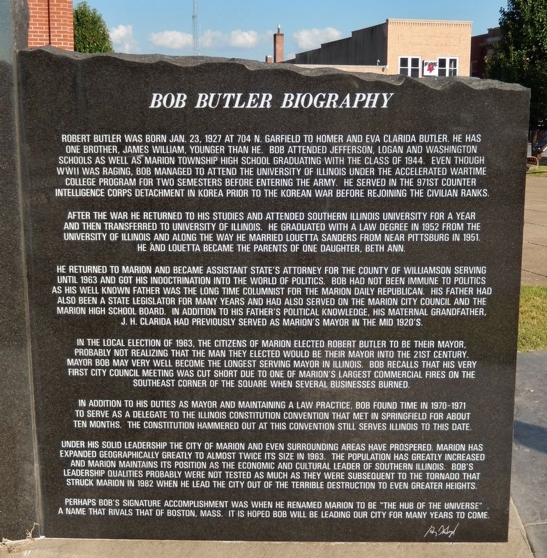 Bob Butler Biography Marker image. Click for full size.