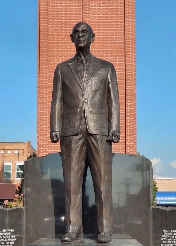 Bob Butler Statue (<i>adjacent to the marker</i>) image. Click for full size.