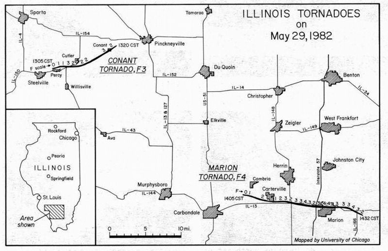 Storm Path (<i>from May 1982 Storm Data report compiled by the NOAA National Weather Service</i>) image. Click for full size.