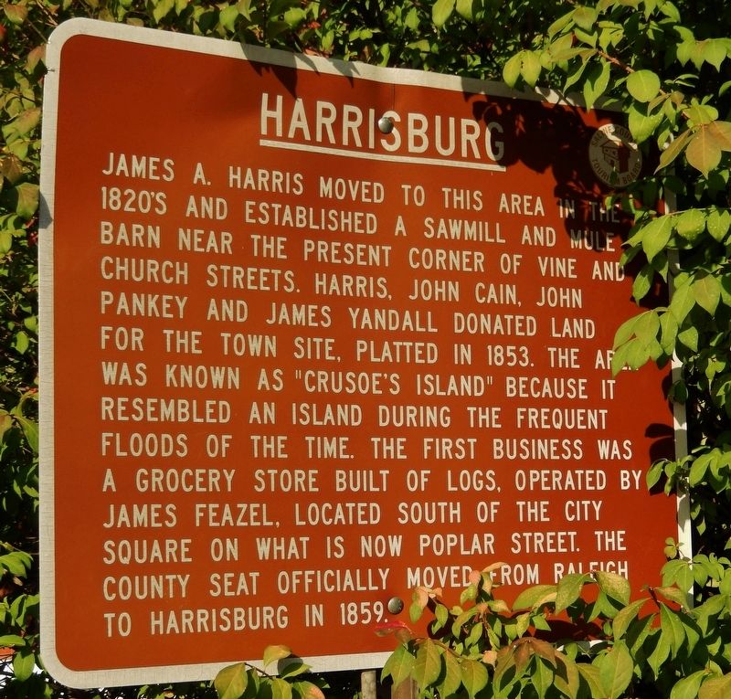 Harrisburg Marker. Click for full size. Harrisburg Marker image. Click for full size.