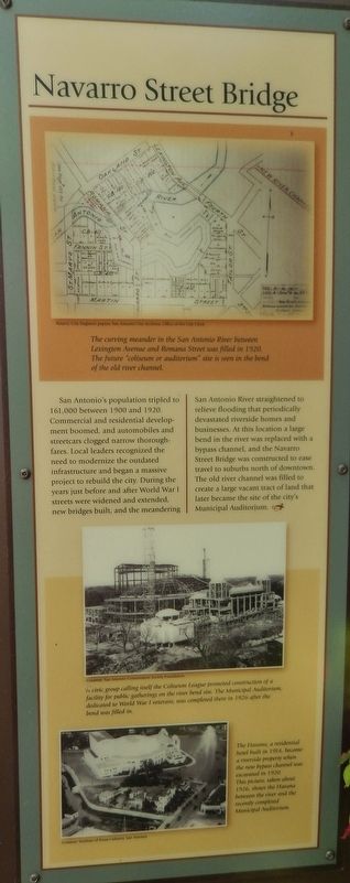 Navarro Street Bridge Marker image. Click for full size.