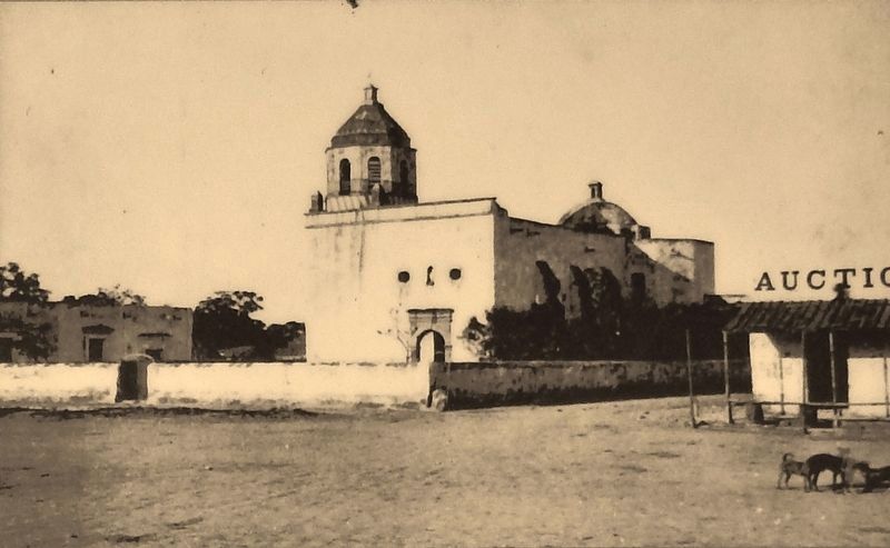 Marker detail: Villa de San Fernando, circa 1860s image. Click for full size.