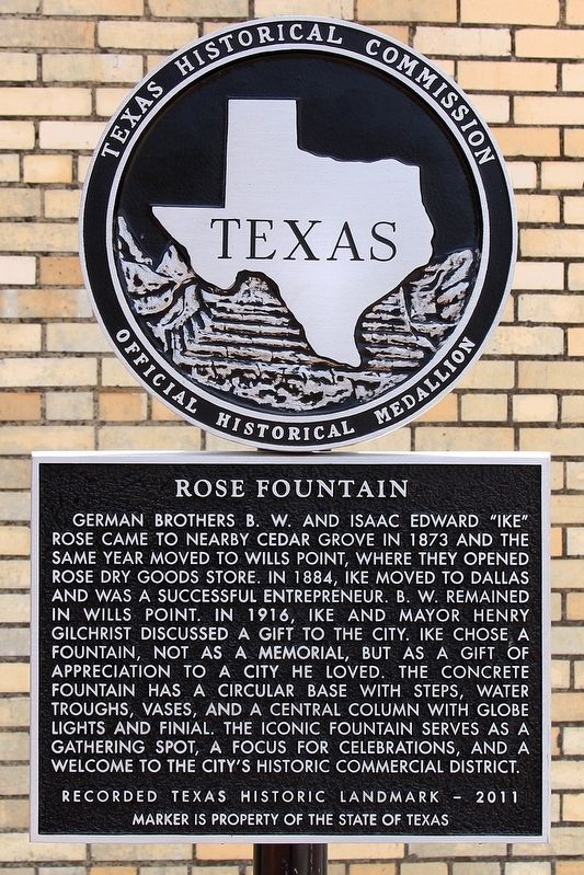 Rose Fountain Marker image. Click for full size.