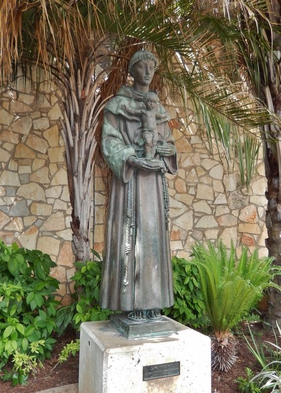 St. Anthony de Padua Statue from Portugal (<i>located near marker</i>) image. Click for full size.
