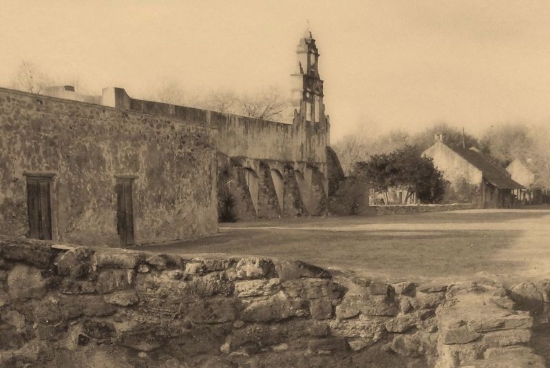 Marker detail: Mission San Juan. Click for full size. Marker detail: Mission San Juan image. Click for full size.