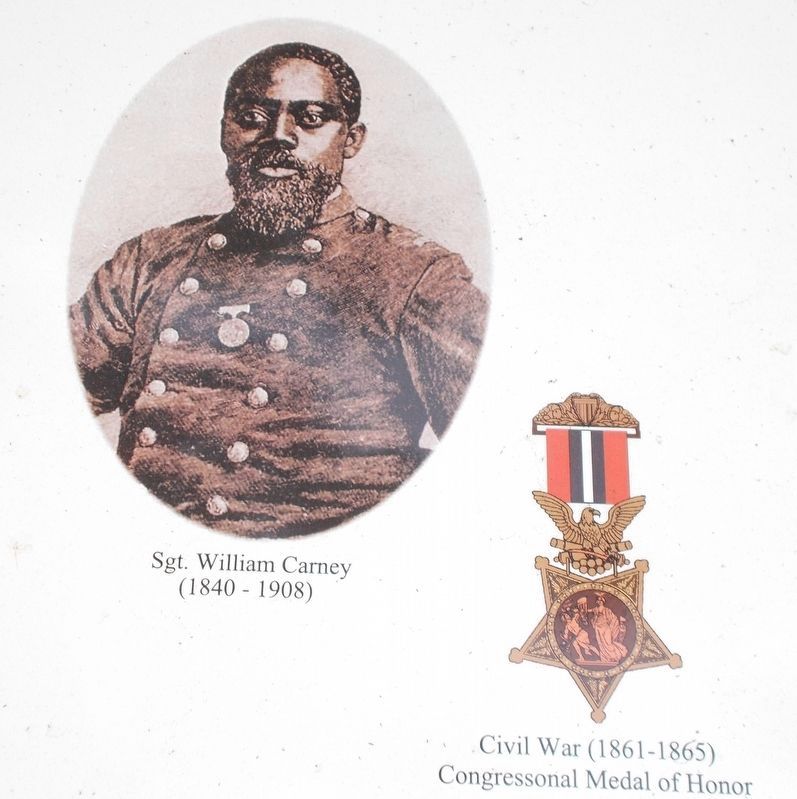 Exhibit A: Detail of Sgt. William Carney photo. image. Click for full size.
