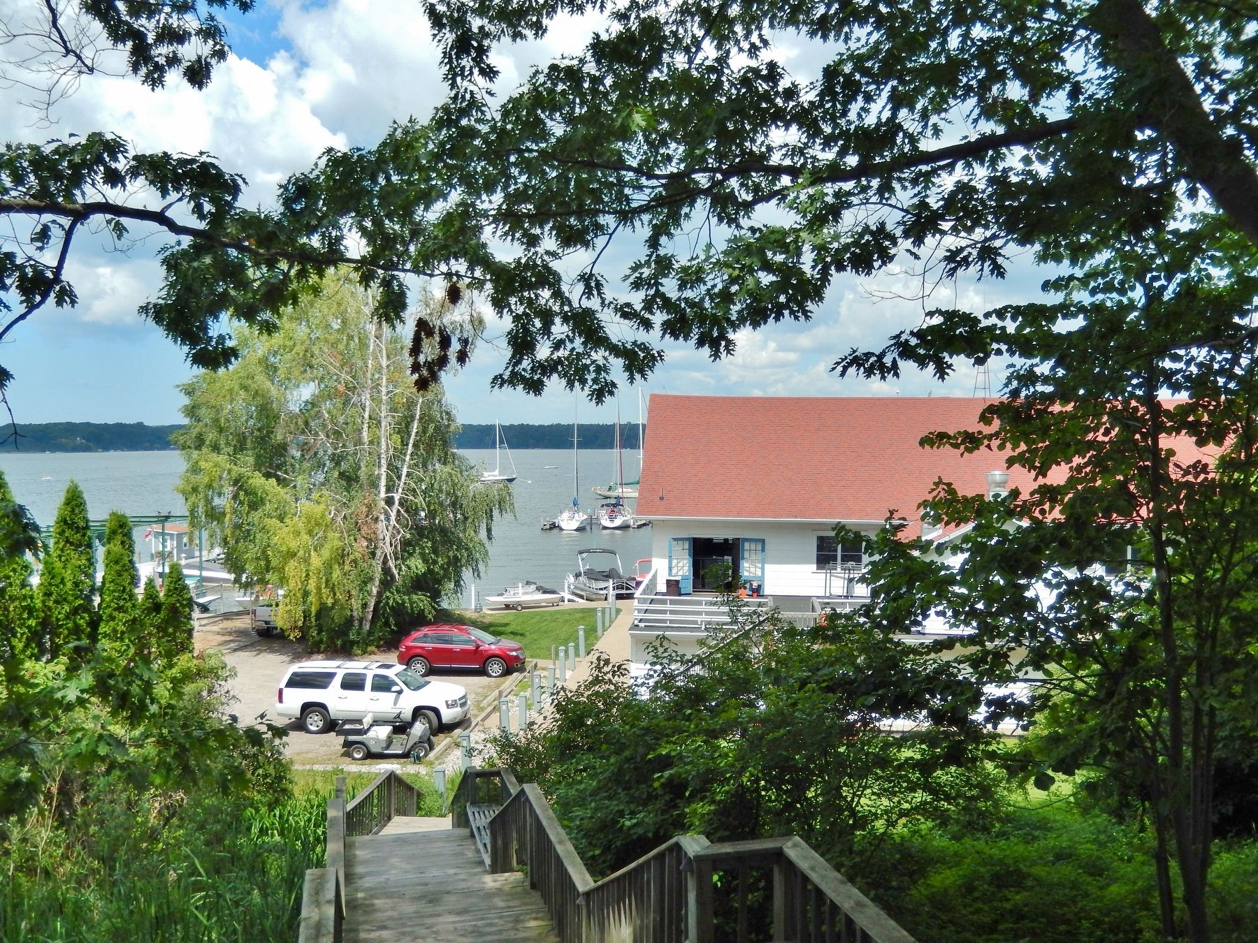 White Lake Yacht CLub (<i>view from near marker</i>). Click for full size. White Lake Yacht CLub (<i>view from near marker</i>) image. Click for full size.