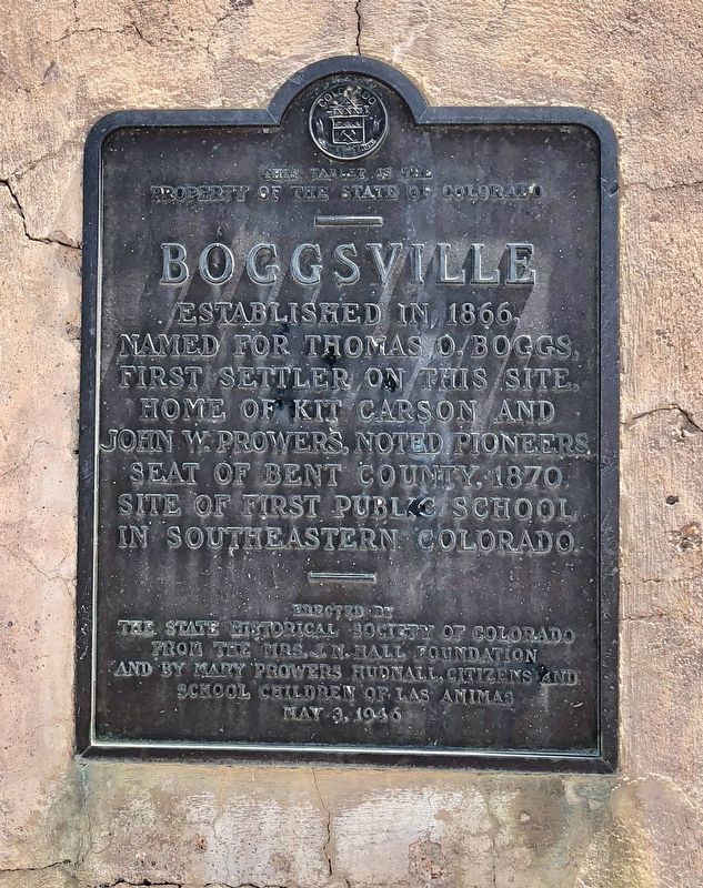 Boggsville Marker image. Click for full size.