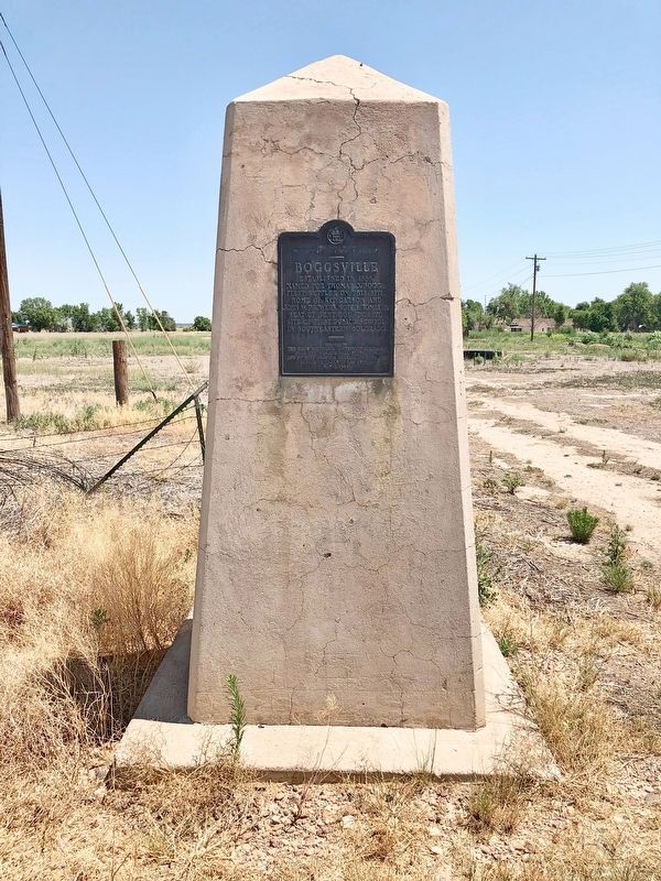 Boggsville Marker. Click for full size. Boggsville Marker image. Click for full size.