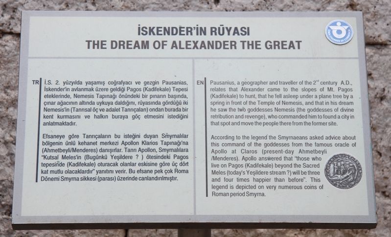 The Dream of Alexander the Great Marker image. Click for full size.