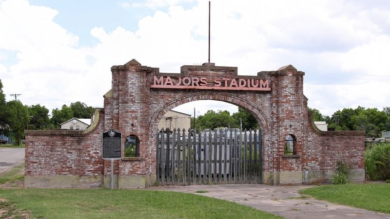 Site of Phillips Field/Majors Stadium Marker Area image. Click for full size.
