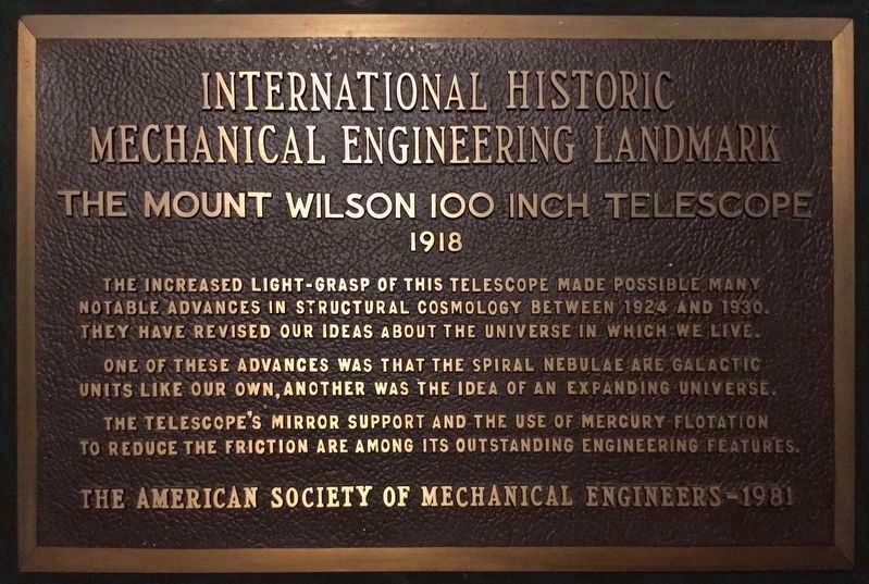 Nearby Marker, 100 Inch Telescope image. Click for full size.