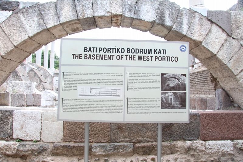 The Basement of the West Portico Marker. Click for full size. The Basement of the West Portico Marker image. Click for full size.