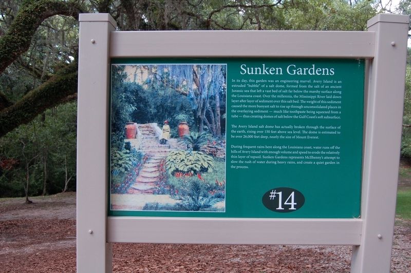 Sunken Garden Marker image. Click for full size.