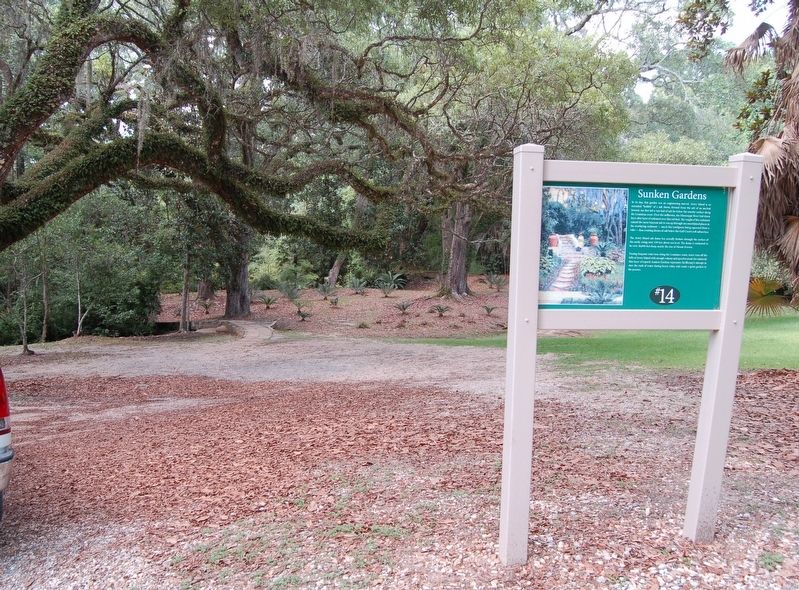 Sunken Garden Marker. Click for full size. Sunken Garden Marker image. Click for full size.