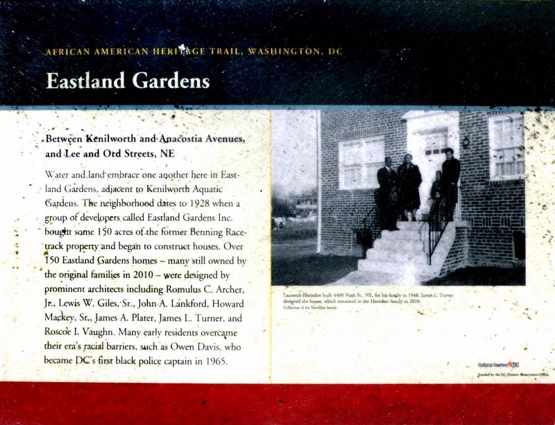 Eastland Gardens Marker image. Click for full size.