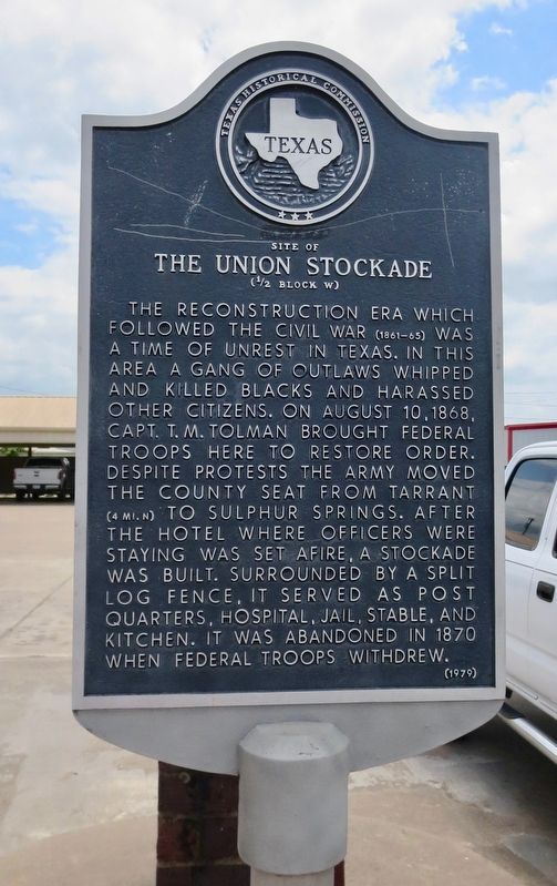 Site of the Union Stockade Marker image. Click for full size.