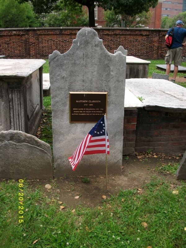 Matthew Clarkson Marker image. Click for full size.