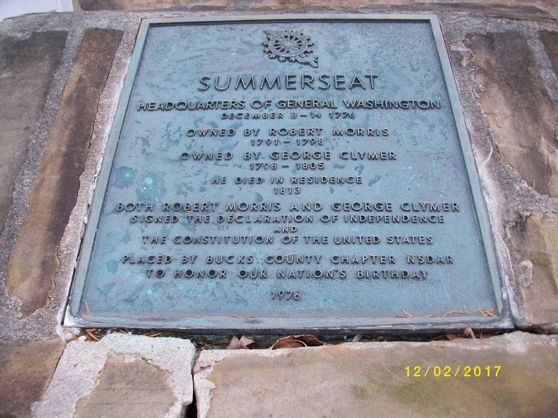 Summerseat Marker. Click for full size. Summerseat Marker image. Click for full size.