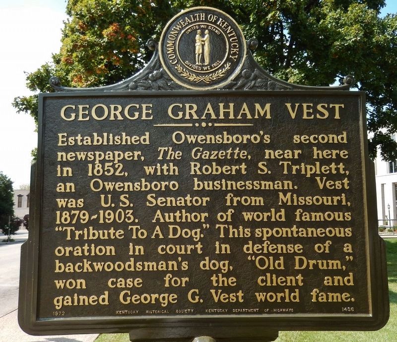 George Graham Vest (<i>side 1</i>) image. Click for full size.
