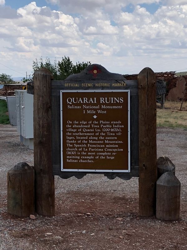 Quarai Ruins Marker image. Click for full size.