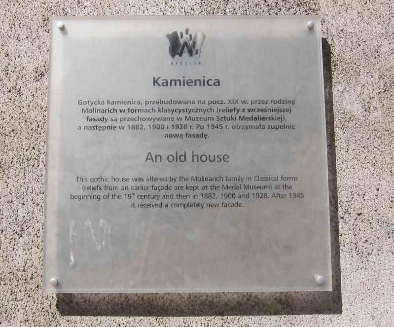 Kamienica / An old house Marker image. Click for full size.