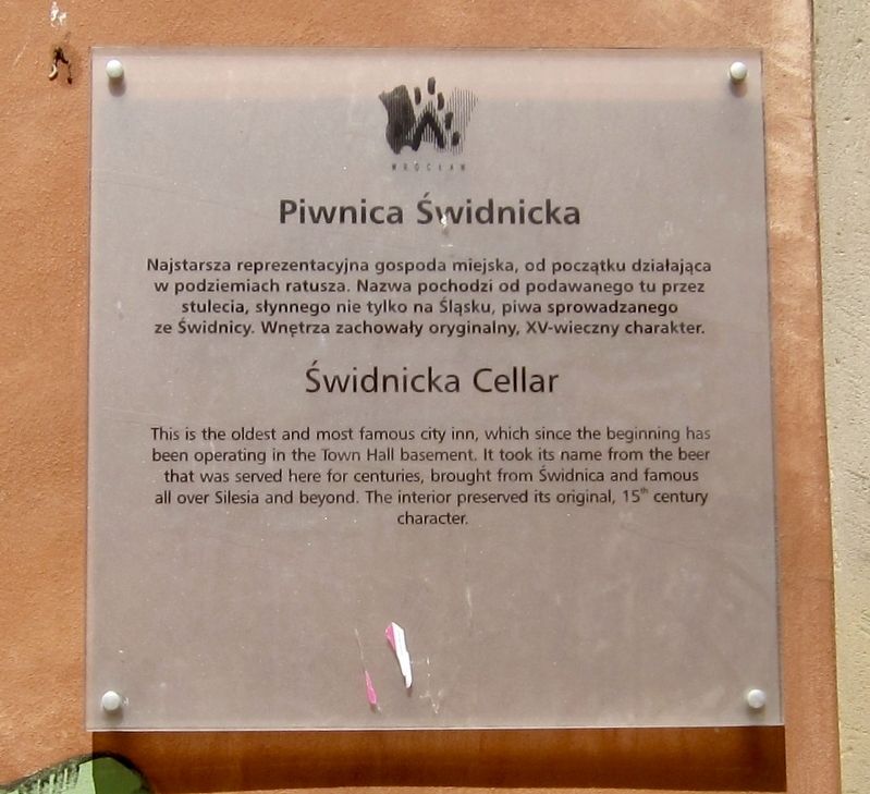 Piwnica Świdnicka / Świdnicka Cellar Marker image. Click for full size.