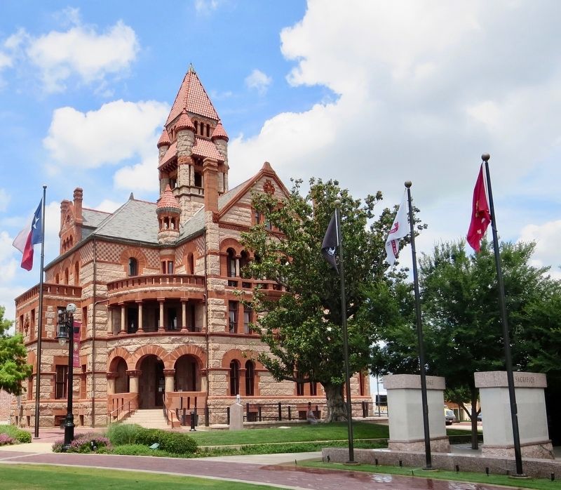 Centennial marker is near middle of photo. image. Click for full size.