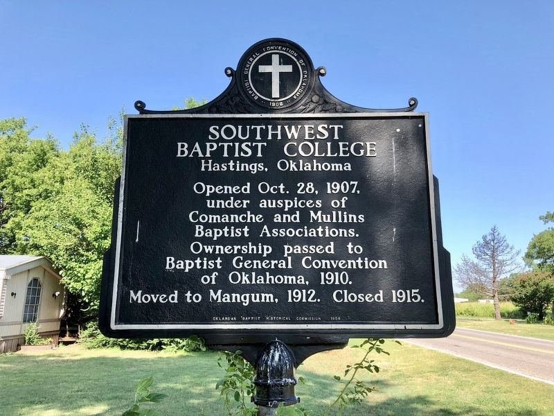 Southwest Baptist College Marker image. Click for full size.