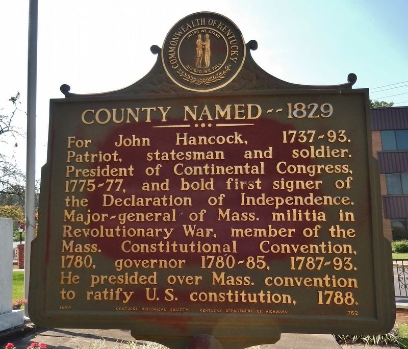 County Named 1829 Marker. Click for full size. County Named 1829 Marker image. Click for full size.