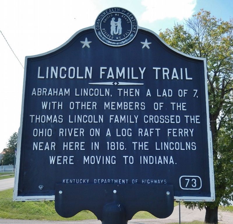 Lincoln Family Trail Marker. Click for full size. Lincoln Family Trail Marker image. Click for full size.