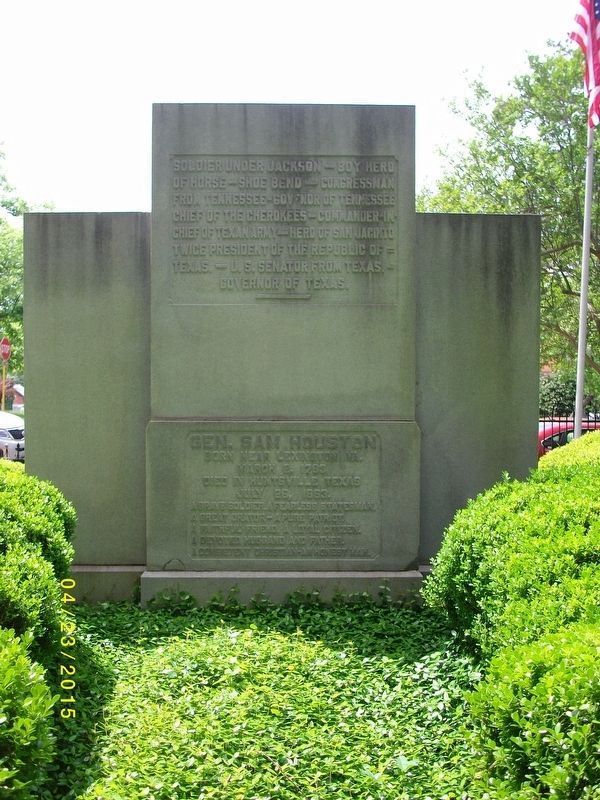 Sam Houston Grave Side 1 image. Click for full size.
