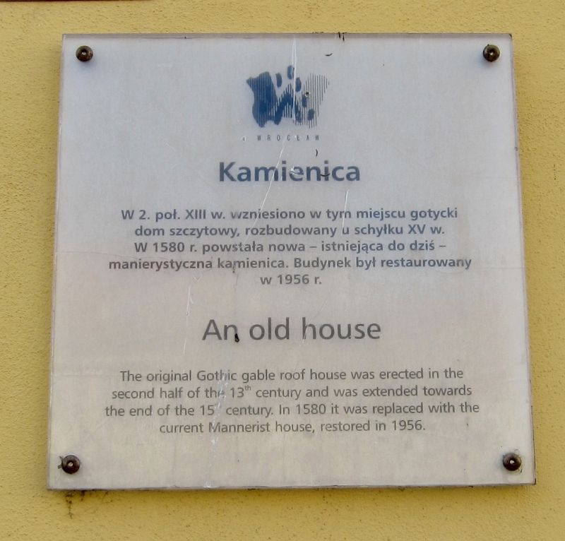 Kamienica / An Old House Marker. Click for full size. Kamienica / An Old House Marker image. Click for full size.