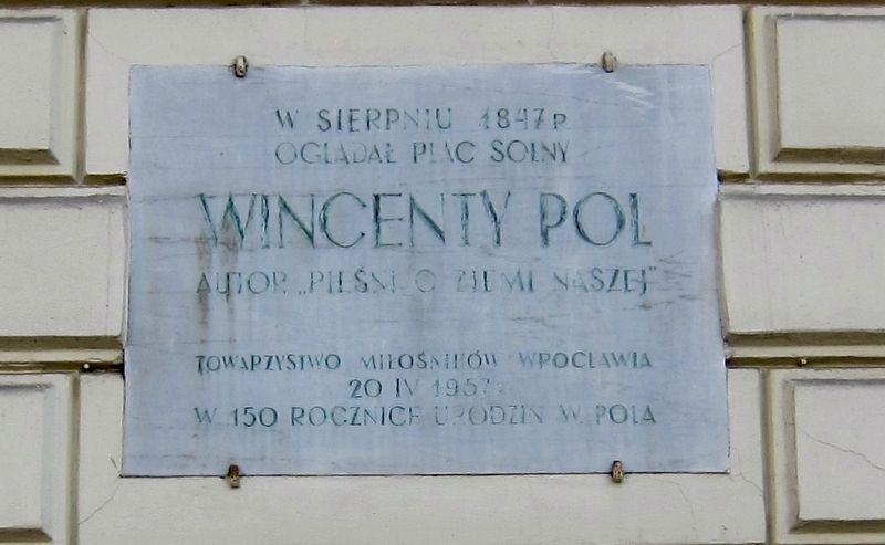 Wincenty Pol Marker image. Click for full size.