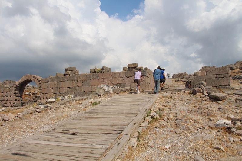 Pergamon Acropolis Marker. Click for full size. Pergamon Acropolis Marker image. Click for full size.