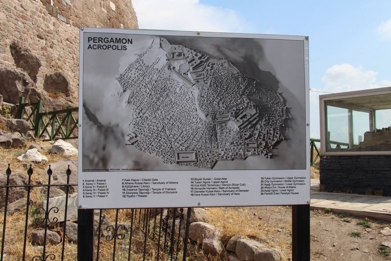 Pergamon Acropolis Marker. Click for full size. Pergamon Acropolis Marker image. Click for full size.