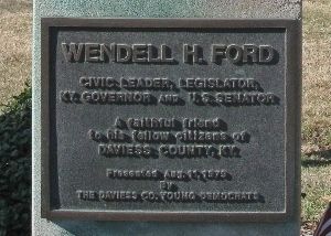 Wendell H. Ford Marker. Click for full size. Wendell H. Ford Marker image. Click for full size.