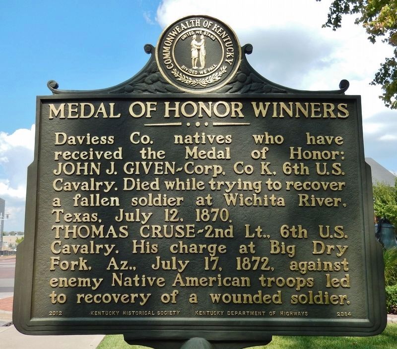 Medal of Honor Winners Marker (<i>side 1</i>) image. Click for full size.