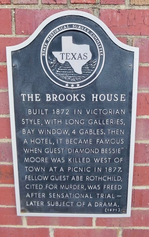 The Brooks House Marker image. Click for full size.